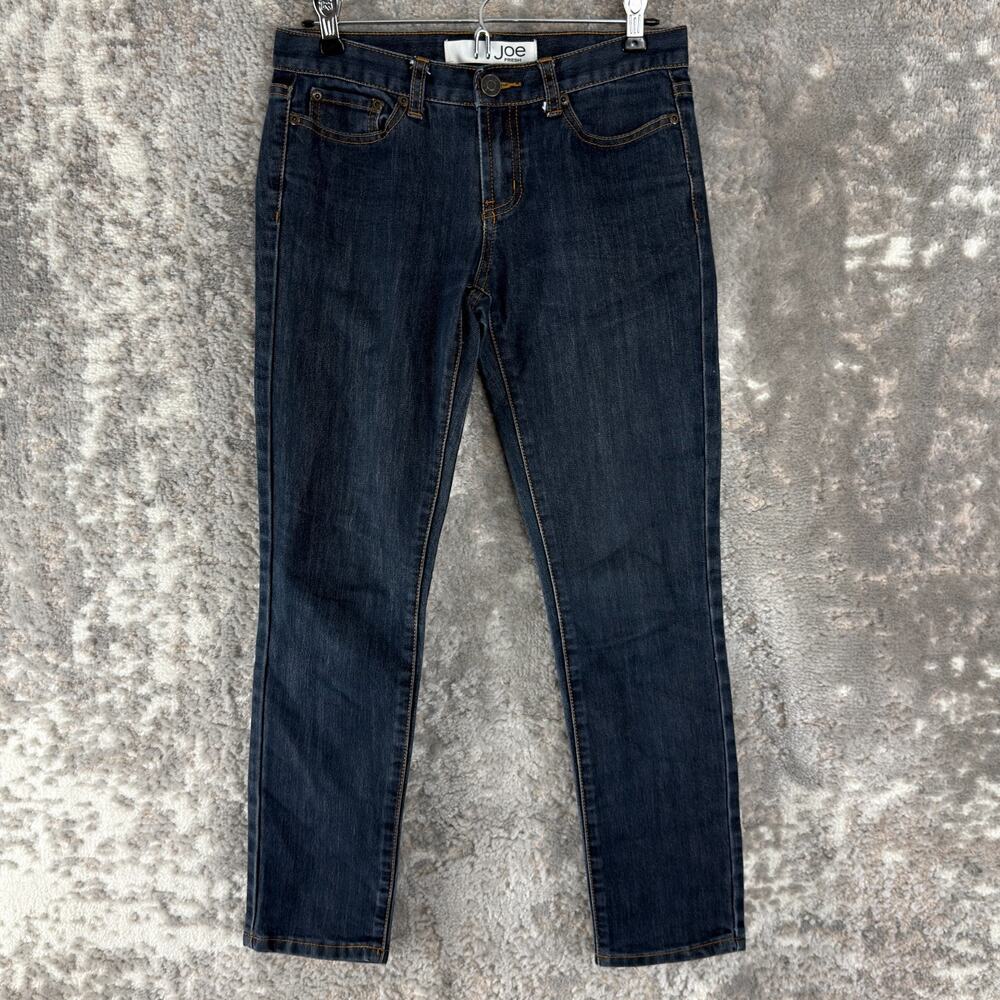 Joe Fresh Size 0 Slim Denim Jeans Casual‎ Button Zip Pants Blue